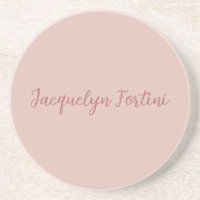 Schlichte Elegante Rose Goldene Kalligraphie