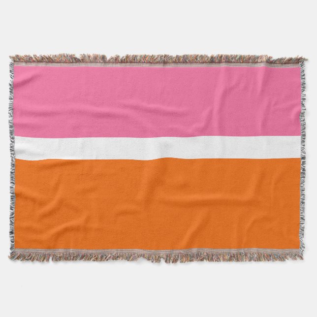 Schlichte Farbblockgestaltung in rosa, orange Decke (Vorderseite)