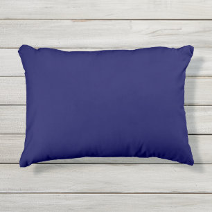Schlichte Farbe Mitternachtsblau Kissen Für Draußen