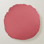 Schlichte Farbe Rot Rundes Kissen<br><div class="desc">Chic,  stilvoll,  charmante Farben aussehen. Beliebte,  schöne Farbe für Frauen in Mode & Make-up. Zweifellos ist es eine gute Wahl,  in Ihrem Schrank und in Ihrem täglichen Stil zu sein. Geeignet zu vielen Gelegenheiten,  formell und nicht formell. Genießen Sie es. Hex-Nr.: D15C64</div>