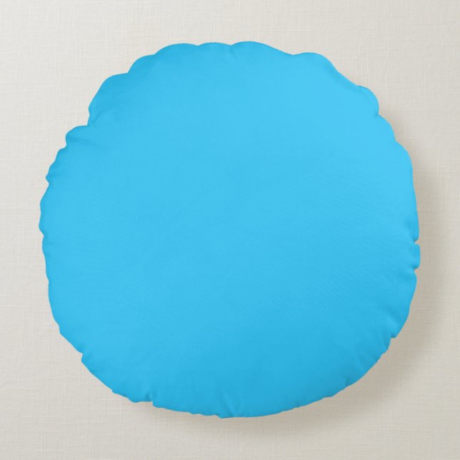 Schlichte Farbe Rundes Kissen (Vorderseite)