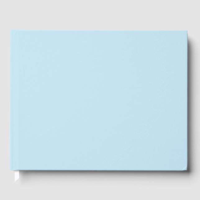 Schlichte Farbe solide trübe hellblau Gästebuch (Vorderseite)