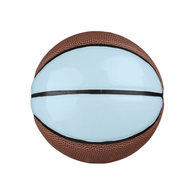 Schlichte Farbe solide trübe hellblau Mini Basketball (Vorderseite)