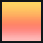 Schlichte Farbtöne - Gelb bis dunkelrosa Ober Poster<br><div class="desc">Farbenfrohe Hintergrundfarbe gelb,  orange,  rot und rosa.</div>