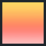 Schlichte Farbtöne - Gelb bis dunkelrosa Ober Poster<br><div class="desc">Farbenfrohe Hintergrundfarbe gelb,  orange,  rot und rosa.</div>