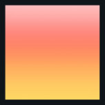Schlichte Farbtöne - Gelb bis dunkelrosa Ober Poster<br><div class="desc">Farbige Gelb-, Orange-, Rot- und Rosatöhre, </div>