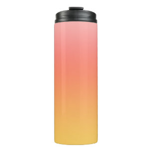 Schlichte Farbtöne - Gelb bis dunkelrosa Ober Thermosbecher