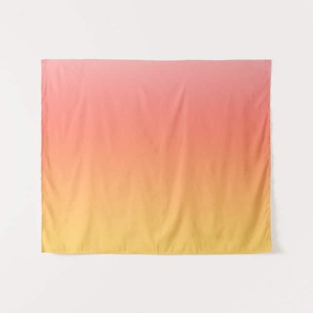 Schlichte Farbtöne - Gelb bis dunkelrosa Ober Wandteppich (Vorderseite (Horizontal))