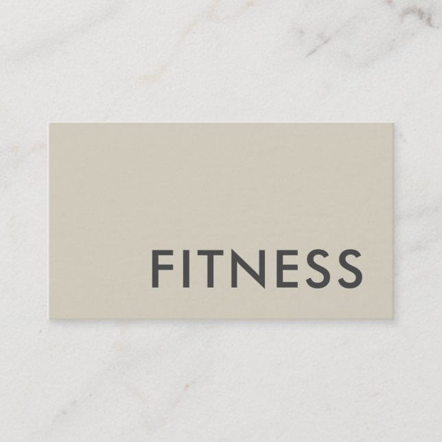 Schlichte Fitness Trainer Sport Moderner Minimalis Visitenkarte (Vorderseite)
