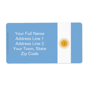 Schlichte Flagge Argentiniens