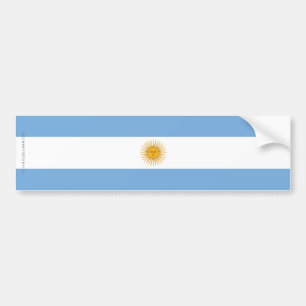 Schlichte Flagge Argentiniens Autoaufkleber