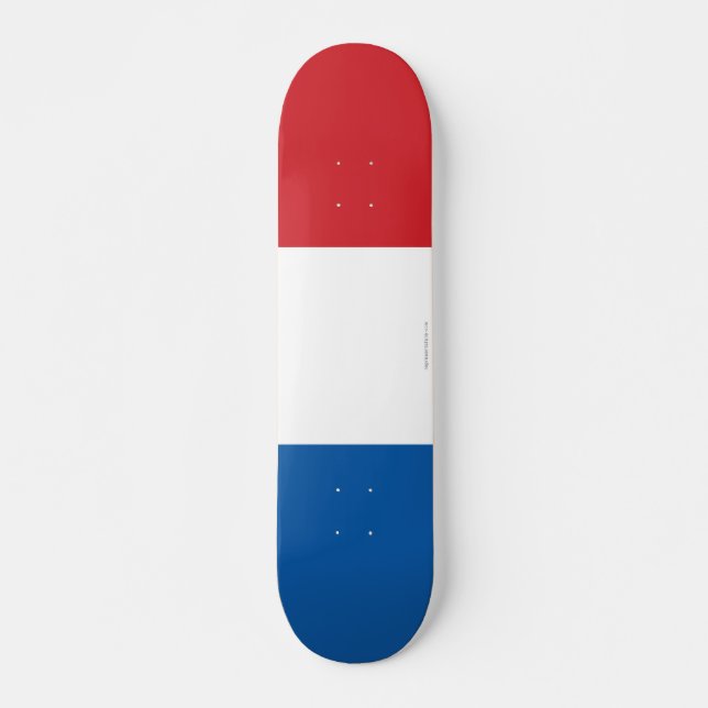 Schlichte Flagge Frankreichs Skateboard (Vorne)
