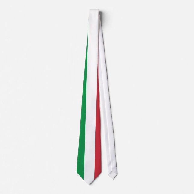 Schlichte Flagge Italiens Krawatte (Vorderseite)