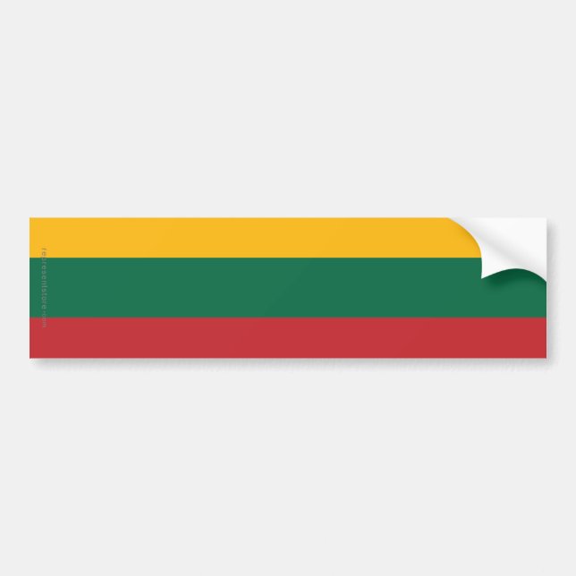 Schlichte Flagge Litauens Autoaufkleber (Vorne)