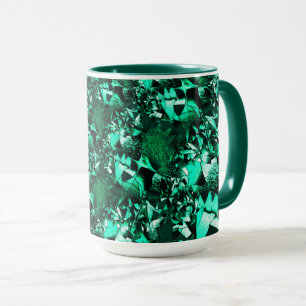Schlichte grüne Töne und ähnlich wie Prägung Tasse