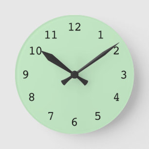 Schlichte grüne Uhr