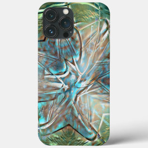 Schlichte grüne und blaue Blume auf Pixel-Drizzle- Case-Mate iPhone Hülle