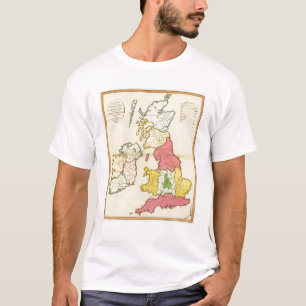 Schlichte Karte Briten-Inseln T-Shirt