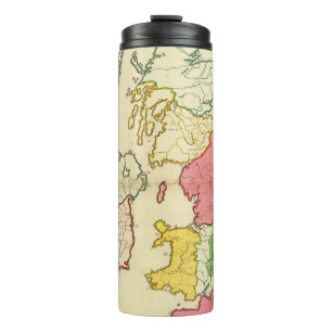 Schlichte Karte Briten-Inseln Thermosbecher
