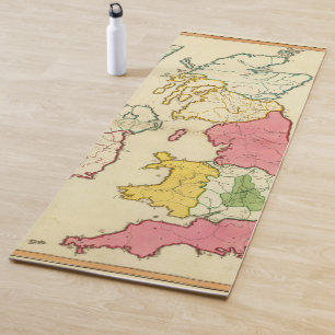 Schlichte Karte Briten-Inseln Yogamatte