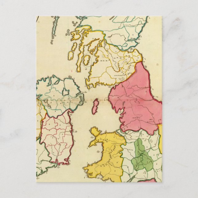 Schlichte Karte Britische Inseln (Vorderseite)