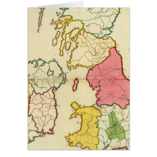 Schlichte Karte Britische Inseln