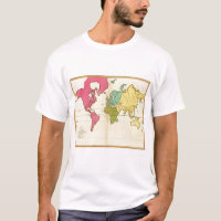 Schlichte Karte Welt