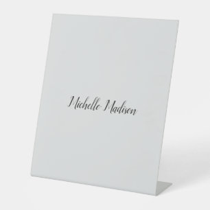 Schlichte Minimalistische moderne Handschriftkalli Sockelschild