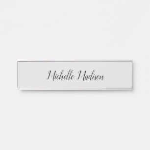 Schlichte Minimalistische moderne Handschriftkalli Türschild