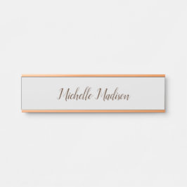 Schlichte Minimalistische moderne Handschriftkalli Türschild