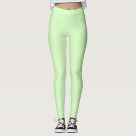 Schlichte Münzgrün Leggings