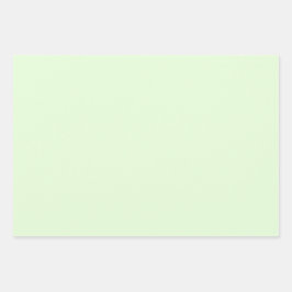 Schlichte Nyanza Pale Gin Green Shades 3 Tones Geschenkpapier Set