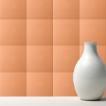 Schlichte Papayaorange in fester Farbe Fliese<br><div class="desc">Schlichtes Papayaorange-Design in kräftiger Farbe.</div>