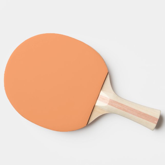 Schlichte Papayaorange in fester Farbe Tischtennis Schläger (Seitenansicht)