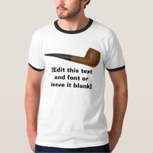 Schlichte Rohr-Schablone, kundengerechter Text T-Shirt