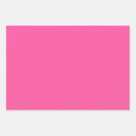 Schlichte Rose Blassviolett Rosa Farbtöne 3 Farbtö Geschenkpapier Set