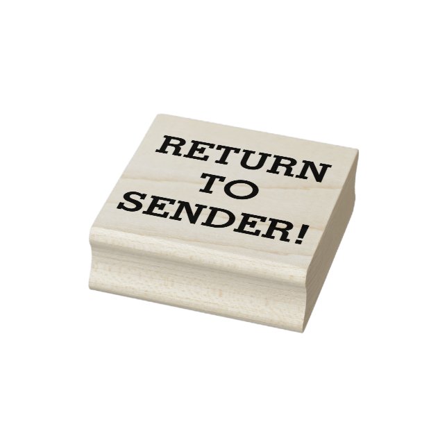 Schlichte "RÜCKKEHR ZUM SENDER!" Briefmarke Gummistempel (Stempel)