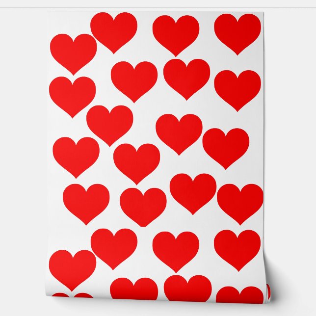 Schlichte, schöne Liebe mit roten Tapeten (Abrollen)