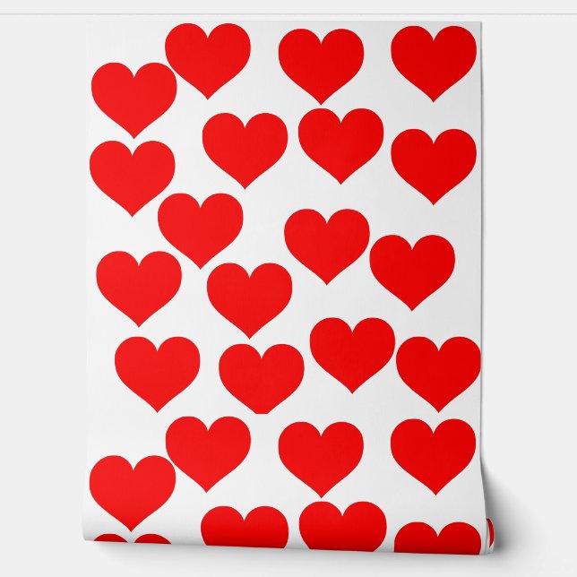 Schlichte, schöne Liebe mit roten Tapeten (Abrollen)