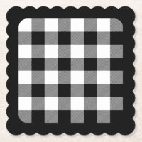 Schlichte Schwarz-Rad-Büffel Kariert