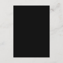 Schlichte Schwarze 3,5" x 5" Blanche Hochzeit