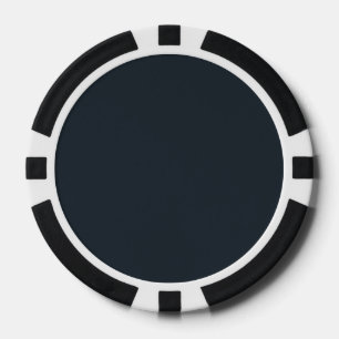 Schlichte Schwarze Saphir-Farbe Pokerchips