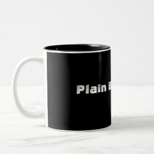 Schlichte schwarze Tasse