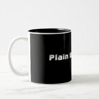 Schlichte schwarze Tasse