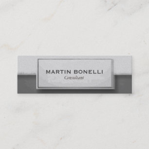 Schlichte Slim Grau Muster Moderne Visitenkarte