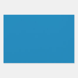 Schlichte Star Munsell CG Blue Shades 3 Tones Geschenkpapier Set