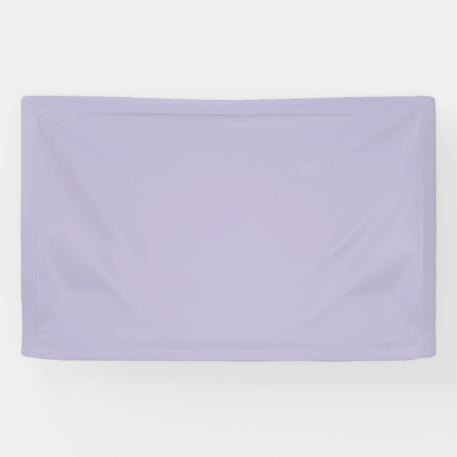 Schlichte staubige Lavendelfarbe einfarbig Banner (Horizontal)