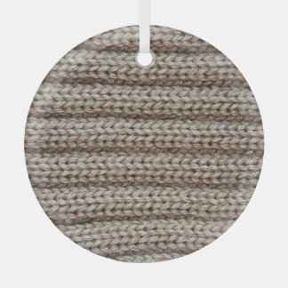 Schlichte Strickstoffe, braune Textur. Ornament Aus Glas