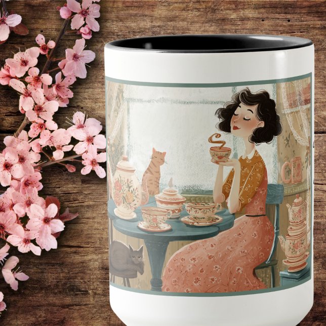 Schlichte Tasse für Teefreunde (Front view)