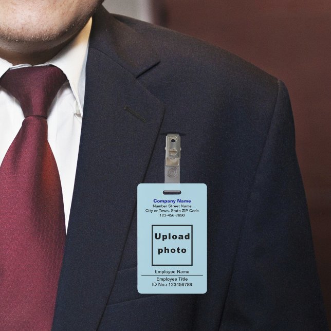 Schlichte Texte mit Mitarbeiter Foto Light Blue Ab Ausweis (Von Creator hochgeladen)